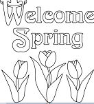 Welcome Spring Coloring Pages