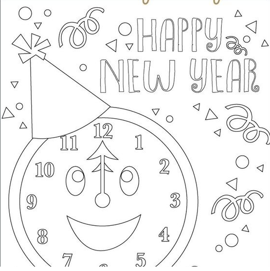Wellcome To New Year 2021 For Us Coloring Page