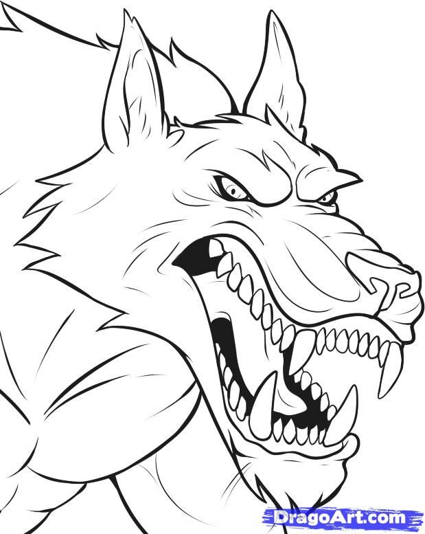 Werewolf Printable Coloring Page