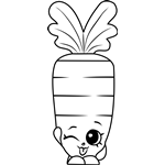 Wild Carrot Shopkins Coloring Pages