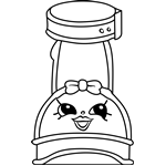 Wilma Wedge Shopkins Coloring Page