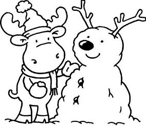 Winter Cute Coloring Page
