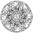 Winter Mandala 1 Coloring Page