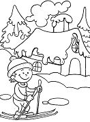 Winter Season Coloring Page