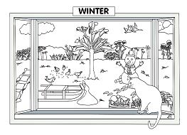 Winter Sence Coloring Pages