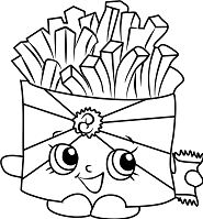 Wise Fry Shopkins Coloring Pages