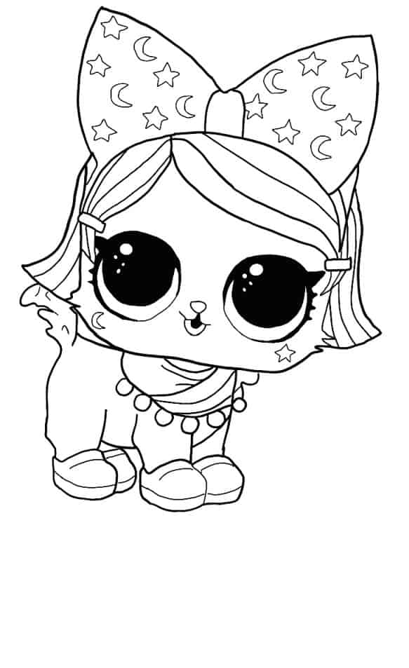 Lol Suprise Doll Witchay Kittay Coloring Page