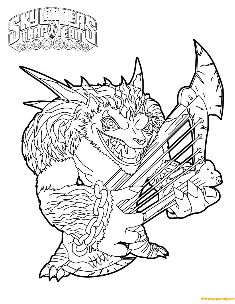 Wolfgang Skylanders Coloring Pages - Cartoons Coloring Pages - Coloring