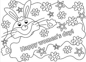 Women s Day Flowers Coloring Page