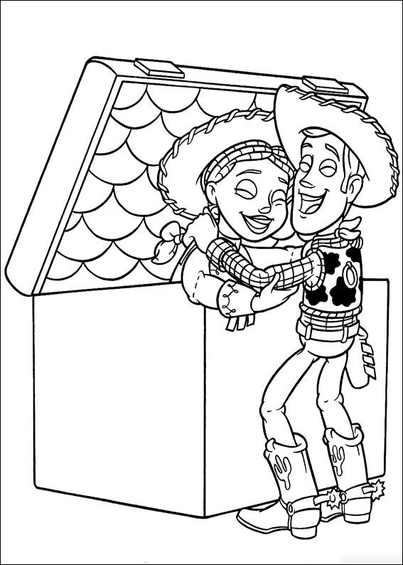 Woody rescató a Jessie de la caja de Toy Story