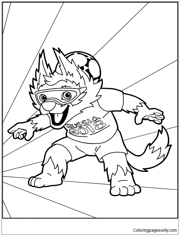 World Cup 2018 Mascot-image 2 Coloring Pages