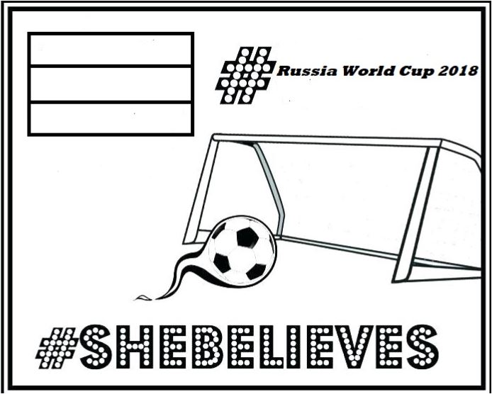 World Soccer 2018 Coloring Pages