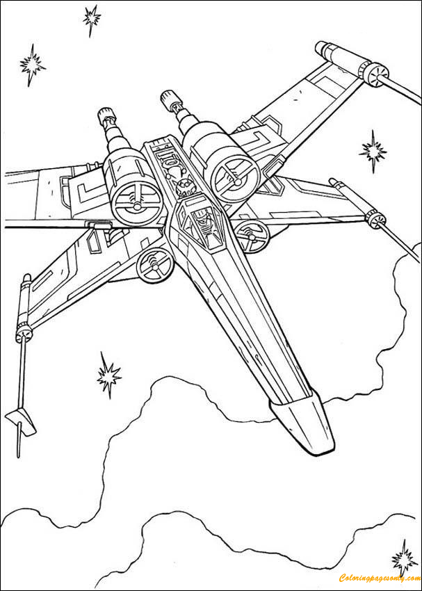 المقاتل X-Wing لـ Luke Skywalk من شخصيات حرب النجوم