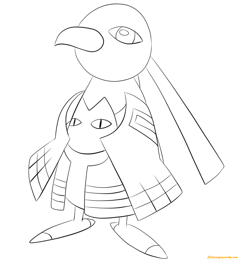 Xatu Pokemon Coloring Pages