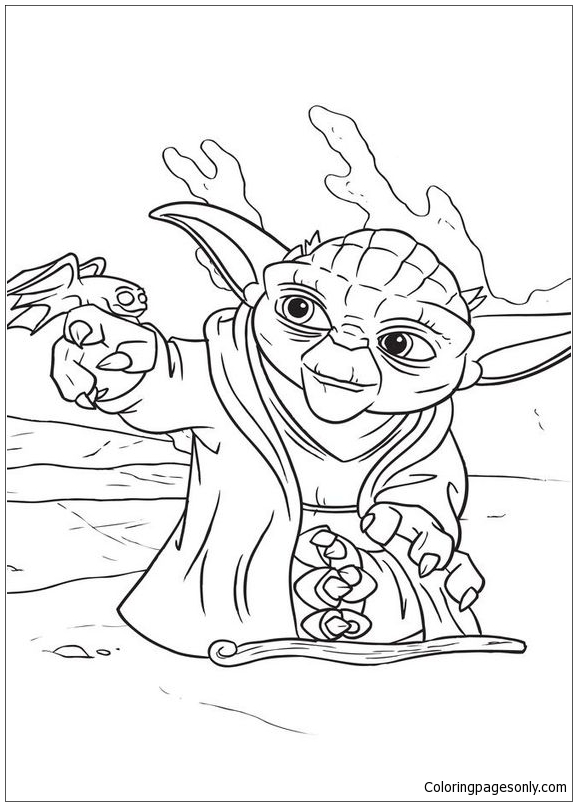 Yoda from Star Wars – image 1 Coloring Pages