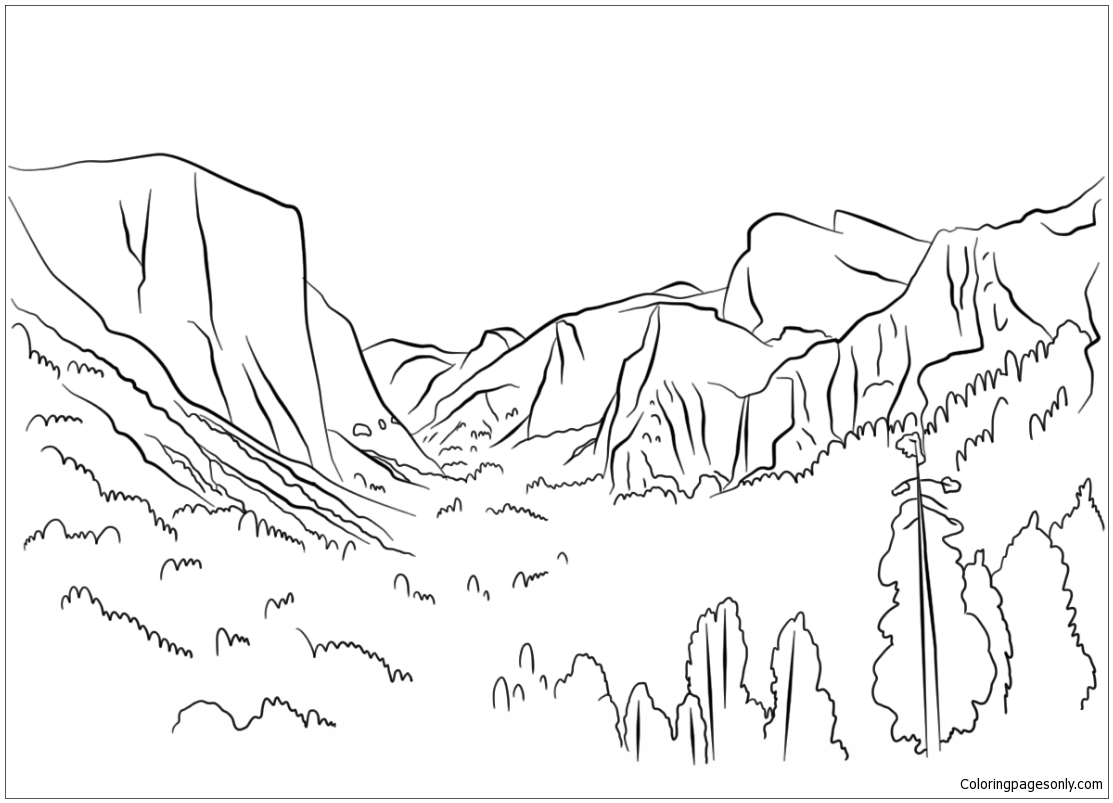 Yosemite Coloring Pages