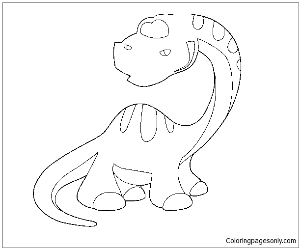 Download Young Diplodocus Dinosaur Coloring Pages - Dinosaurs Coloring Pages - Free Printable Coloring ...