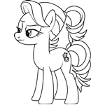 Young Spoiled Rich from My Little Pony Coloring Pages
