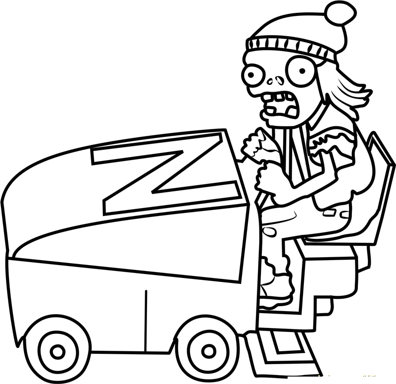 Zomboni Coloring Pages