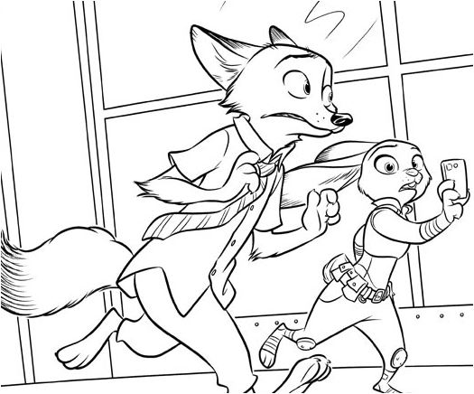 Zootopia 2 Coloring Page