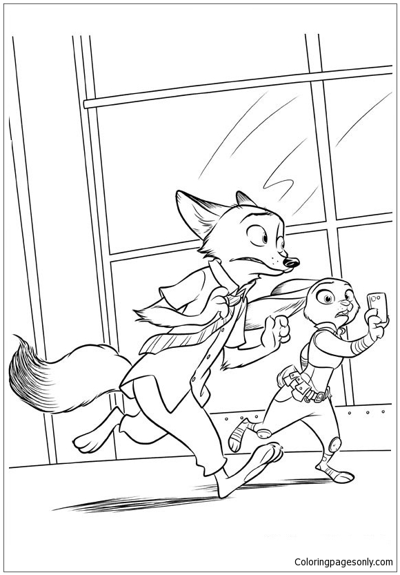 Download Zootopia 2 Coloring Pages - Cartoons Coloring Pages - Free Printable Coloring Pages Online