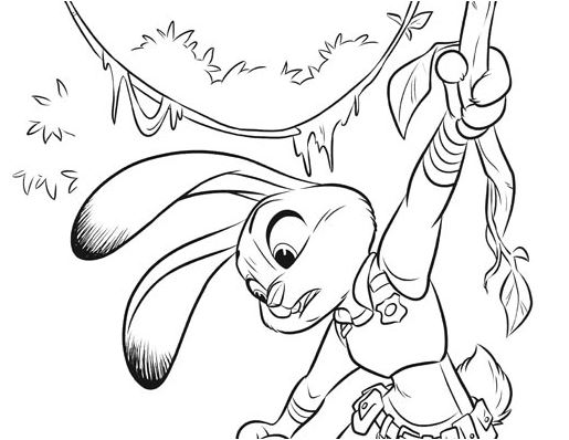 Zootopia 3 Coloring Page