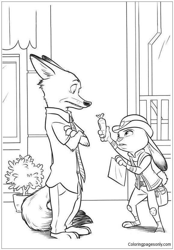 Zootopia 7 Coloring Page