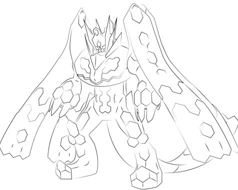 Zygarde In 100 Percent Form Coloring Page