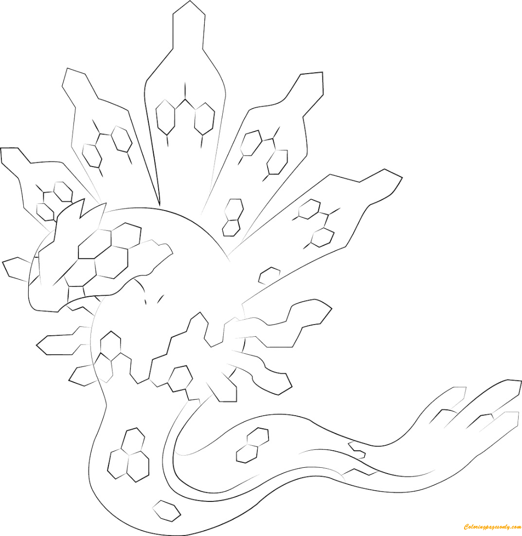 Pokemon coloring pages zygarde download