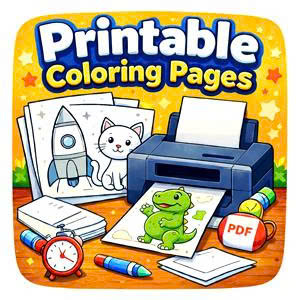 Printable Coloring Pages Featured Image
