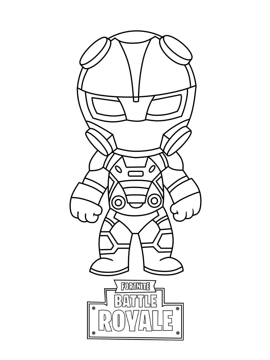Fortnite Chibi Carbide Coloring Pages   Chibi Coloring Pages ...