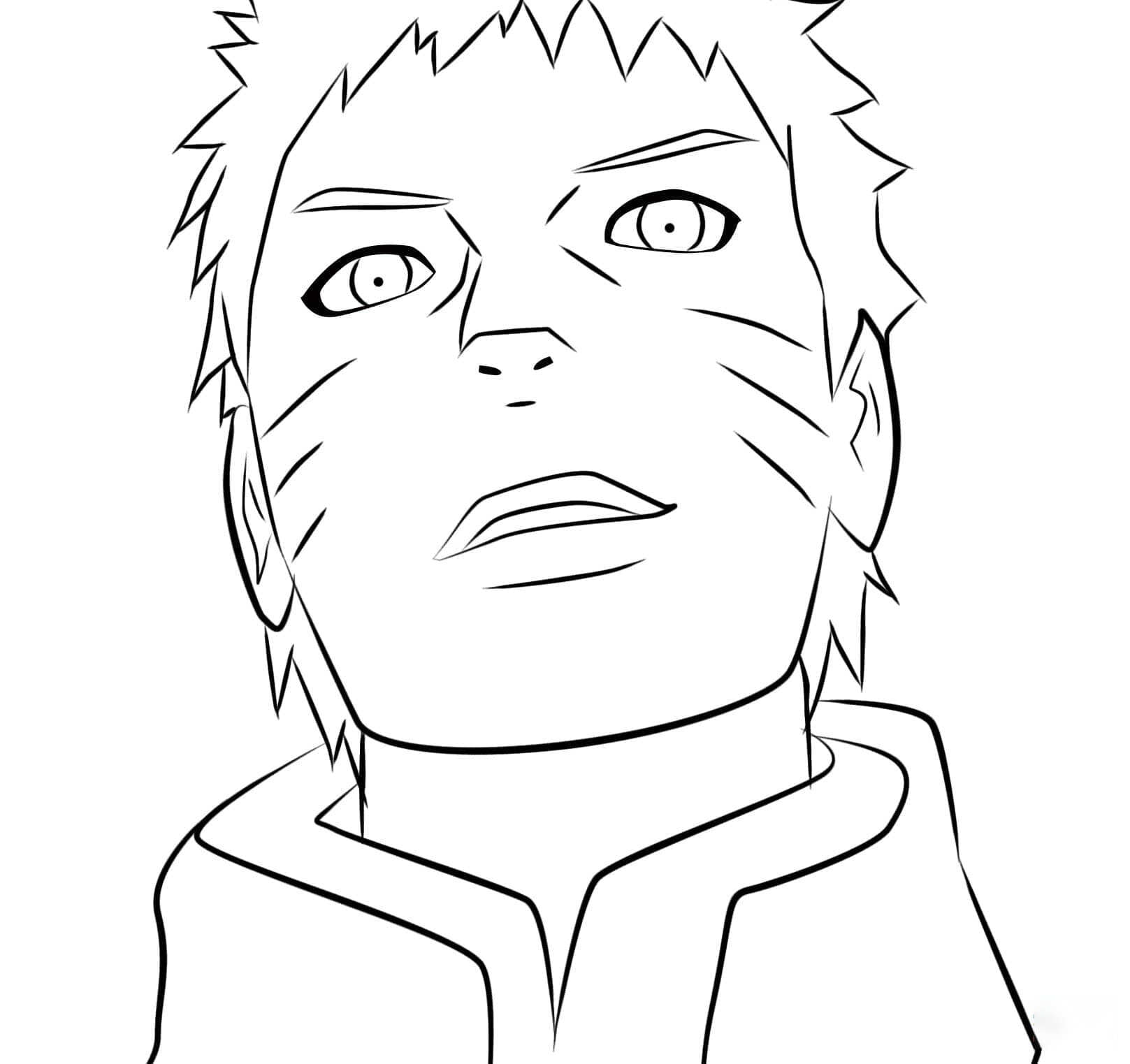 Hokage Naruto después de completar las misiones Dibujos para colorear
