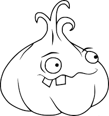 Garlic Angry Coloring Pages