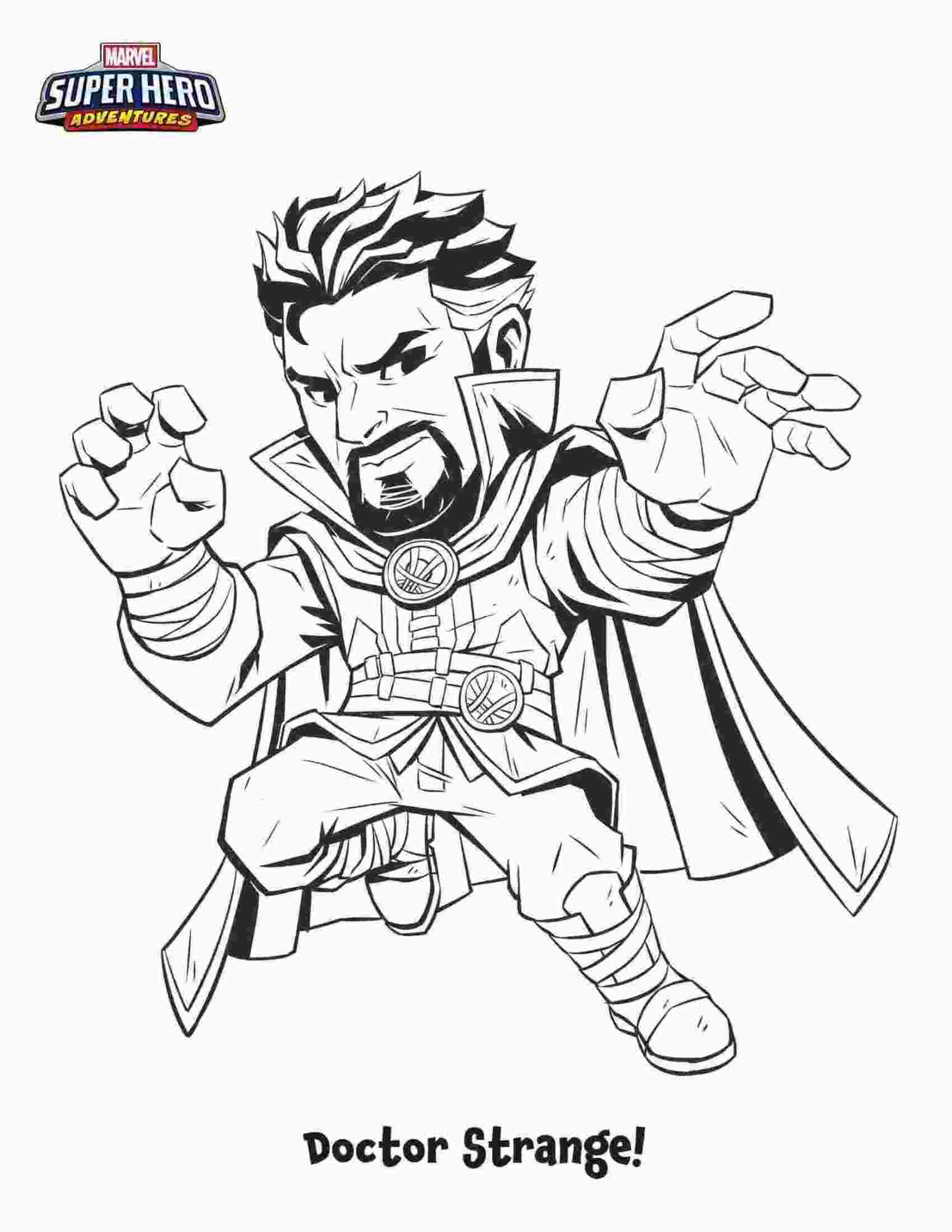 Marvel Superhero Adventures Doctor Strange cartoon Coloring Pages -  Avengers Coloring Pages - Coloring Pages For Kids And Adults
