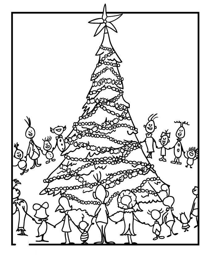 Quem está em Whoville comemora em torno da árvore de Natal do Natal de 2023