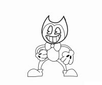 Bendy the Devil also known as The Dancing Demon Coloring Pages