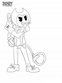 Bendy often appeared in her cartoon shows Coloring Pages