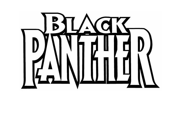 Logotipo do Pantera Negra do filme Panthet Negro do Pantera Negra