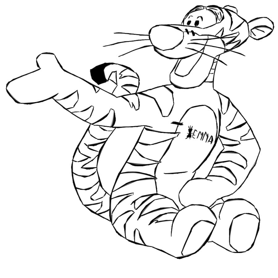 Tigger From Winnie The Pooh Coloring Pages