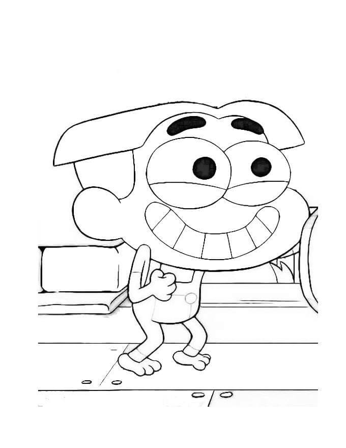 Joke of Cricket from Big City Greens Coloring Page
