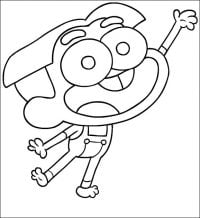 Happy Cricket boy dances with his friends Coloring Pages