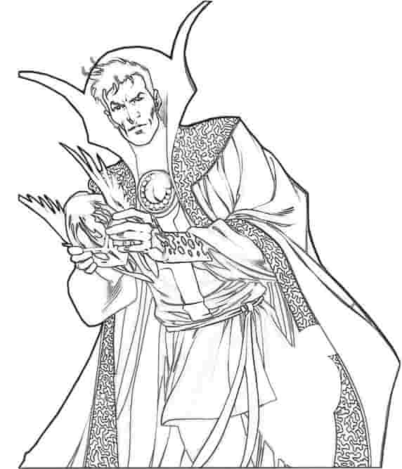 Doctor Strange King Coloring Pages