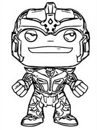 Chibi Thanos warrior from Infinity War Coloring Pages