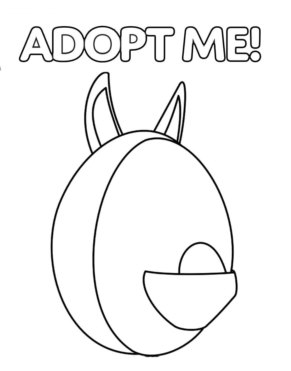 Adopt Me Aussie Egg From The Gumball Machine Coloring Pages