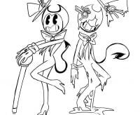 Bendy and the Ink Bendy in prom suit Coloring Pages