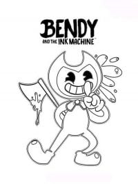 Bendy with her secret astonishment Coloring Pages
