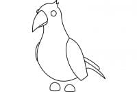 Legendary pet Crow from Farm Egg in Adopt me Coloring Page