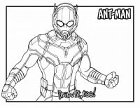 Learn how to draw Ant-man Coloring Page