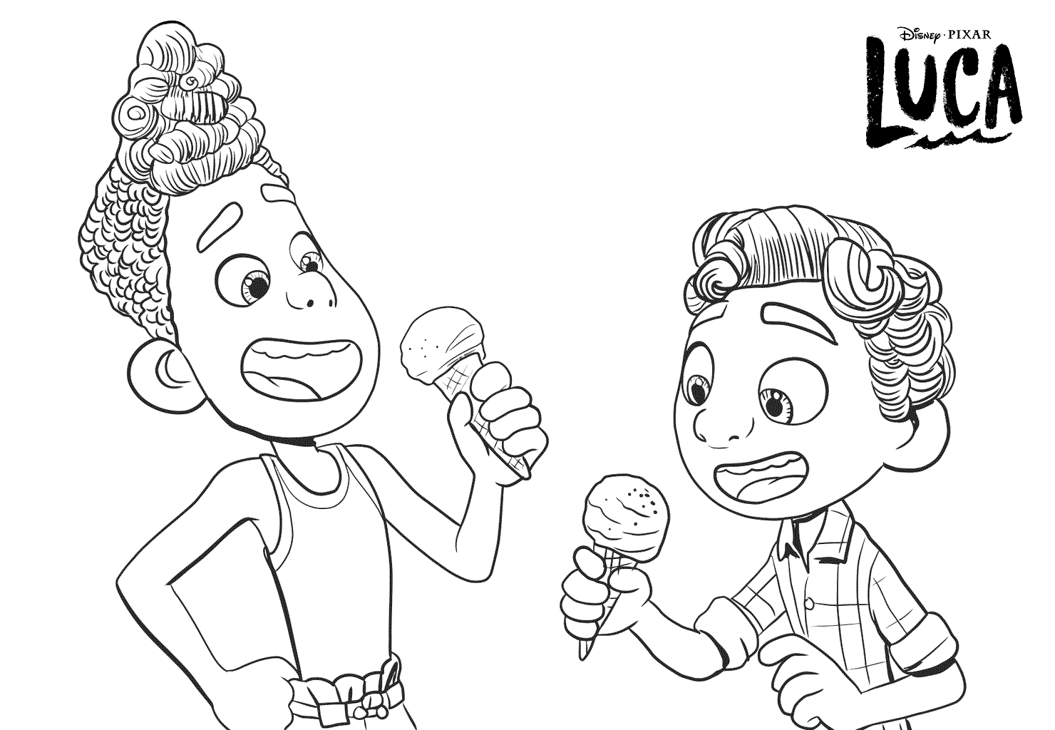 Luca Paguro Da Disney Pixar Coloring Pages Luca Coloring Pages Porn Sex Picture