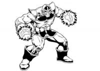 Thanos prepares to project vast quantities of cosmic energy Coloring Pages